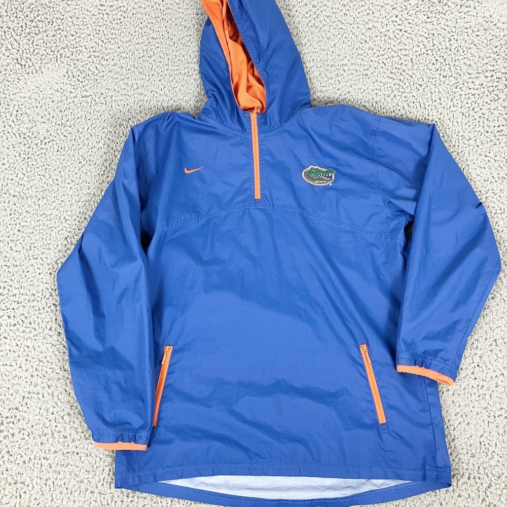 Florida Gators Jacket Mens Large Blue NCAA‎ Football Nike Hooded Pullover